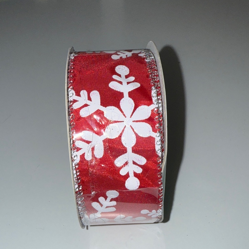 Red Snowflake Ribbon - Picture 4 of 4